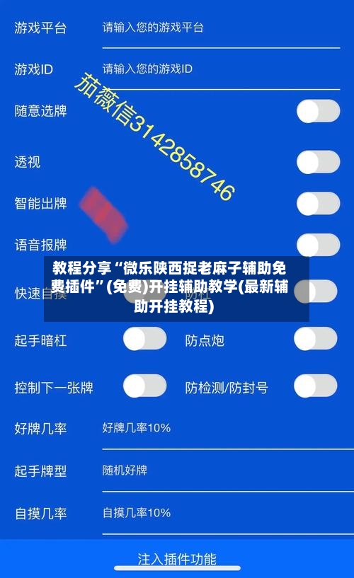 教程分享“微乐陕西捉老麻子辅助免费插件”(免费)开挂辅助教学(最新辅助开挂教程)-第1张图片