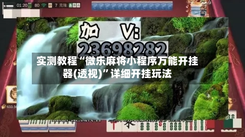 实测教程“微乐麻将小程序万能开挂器(透视)”详细开挂玩法-第3张图片
