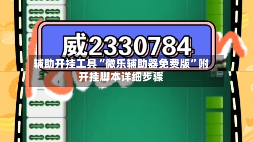 辅助开挂工具“微乐辅助器免费版”附开挂脚本详细步骤-第1张图片