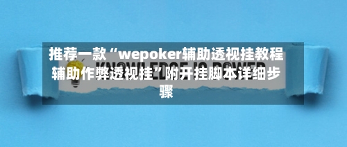 推荐一款“wepoker辅助透视挂教程辅助作弊透视挂”附开挂脚本详细步骤-第3张图片