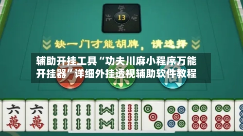 辅助开挂工具“功夫川麻小程序万能开挂器	”详细外挂透视辅助软件教程-第3张图片