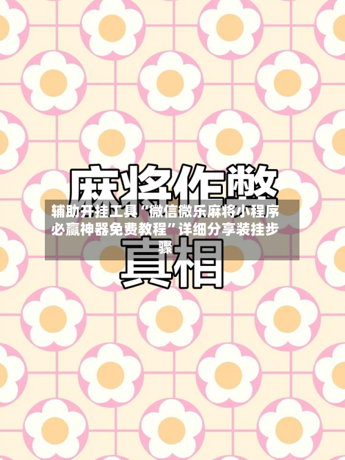 辅助开挂工具“微信微乐麻将小程序必赢神器免费教程”详细分享装挂步骤-第3张图片
