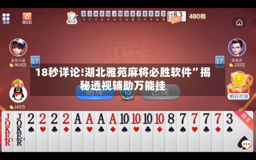 18秒详论!湖北雅苑麻将必胜软件	”揭秘透视辅助万能挂-第1张图片