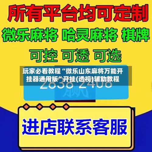 玩家必看教程“微乐山东麻将万能开挂器通用版	”开挂(透视)辅助教程-第2张图片
