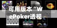 可用版本“WePoker透视插件挂”详细开挂玩法-第3张图片