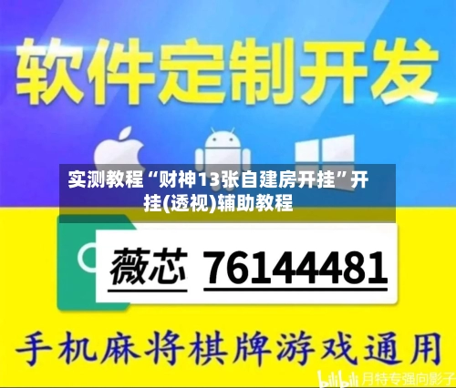 实测教程“财神13张自建房开挂”开挂(透视)辅助教程-第1张图片