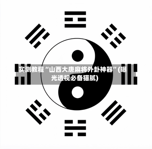 实测教程“山西大唐麻将外卦神器”(曝光透视必备猫腻)-第3张图片