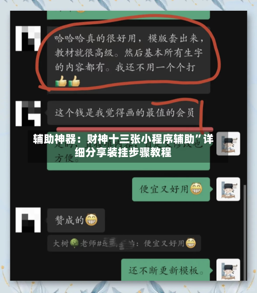 辅助神器：财神十三张小程序辅助	”详细分享装挂步骤教程-第2张图片