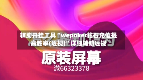 辅助开挂工具“wepoker钻石充值提高胜率(透视)	”详细辅助透视-第1张图片