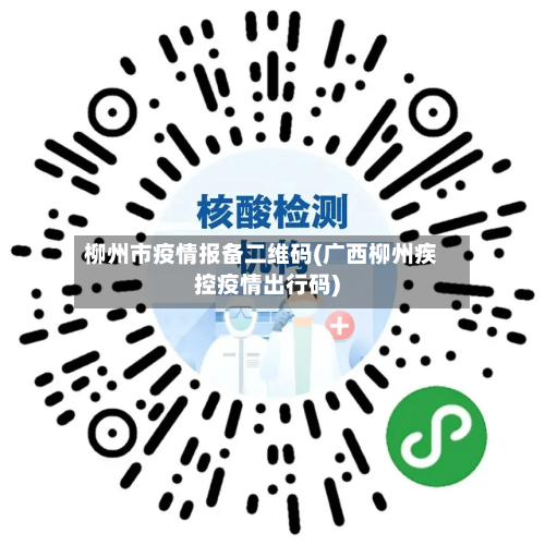 柳州市疫情报备二维码(广西柳州疾控疫情出行码)-第1张图片