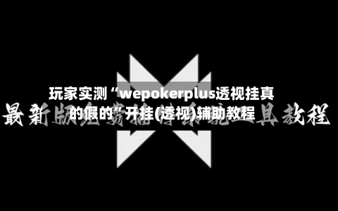 玩家实测“wepokerplus透视挂真的假的”开挂(透视)辅助教程-第1张图片