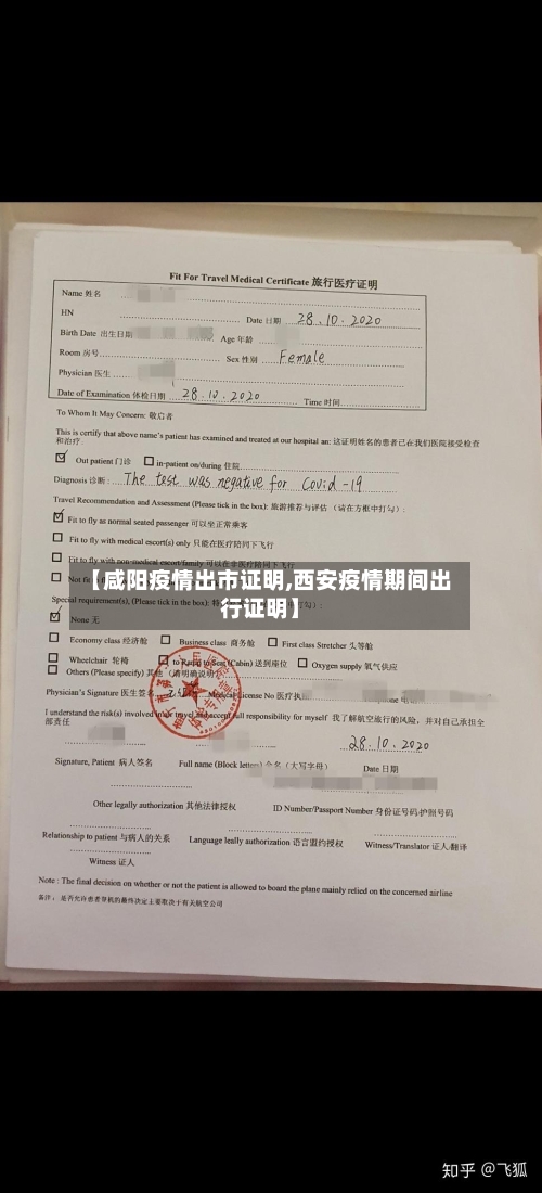 【咸阳疫情出市证明,西安疫情期间出行证明】-第1张图片