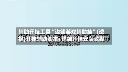 辅助开挂工具“边锋游戏辅助挂	”(透视)开挂辅助脚本+详细开挂安装教程-第1张图片