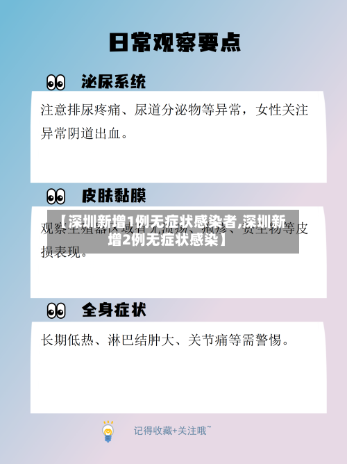 【深圳新增1例无症状感染者,深圳新增2例无症状感染】-第3张图片