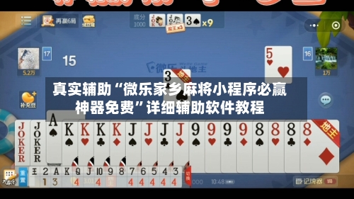 真实辅助“微乐家乡麻将小程序必赢神器免费”详细辅助软件教程-第2张图片