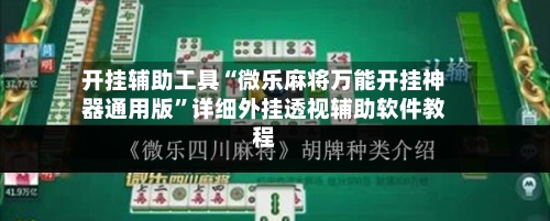 开挂辅助工具“微乐麻将万能开挂神器通用版	”详细外挂透视辅助软件教程-第2张图片