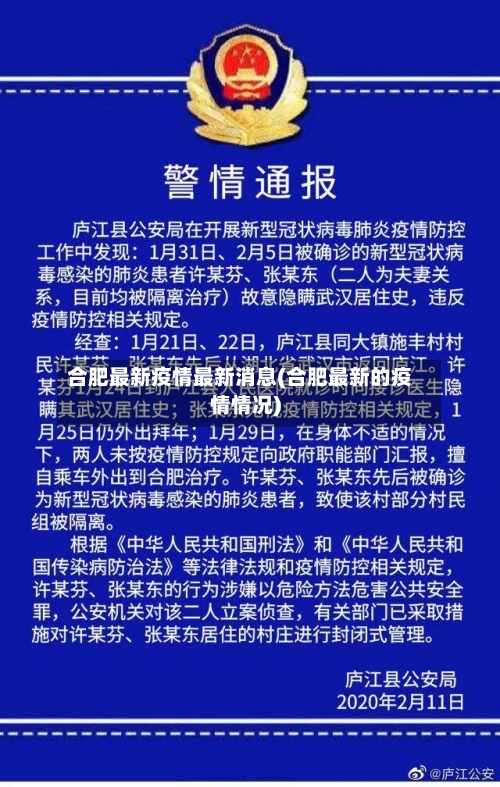合肥最新疫情最新消息(合肥最新的疫情情况)-第2张图片