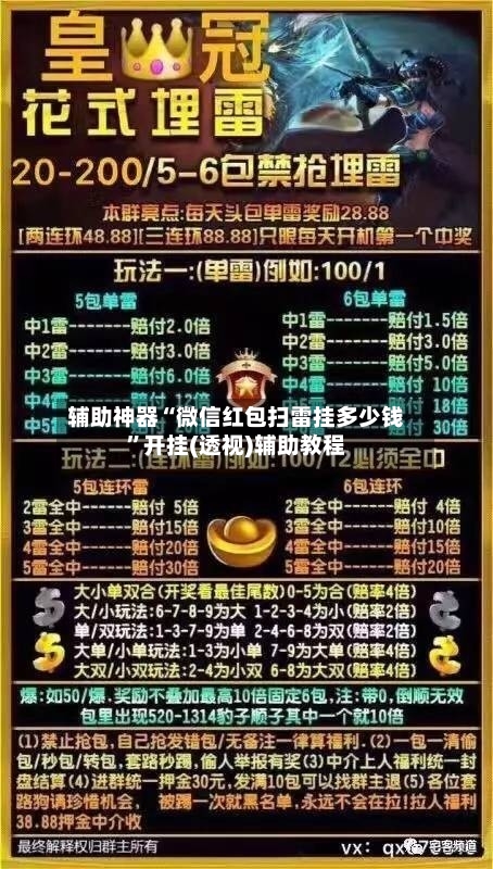 辅助神器“微信红包扫雷挂多少钱”开挂(透视)辅助教程-第1张图片