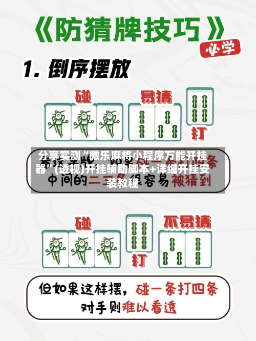 分享实测“微乐麻将小程序万能开挂器	”(透视)开挂辅助脚本+详细开挂安装教程-第1张图片