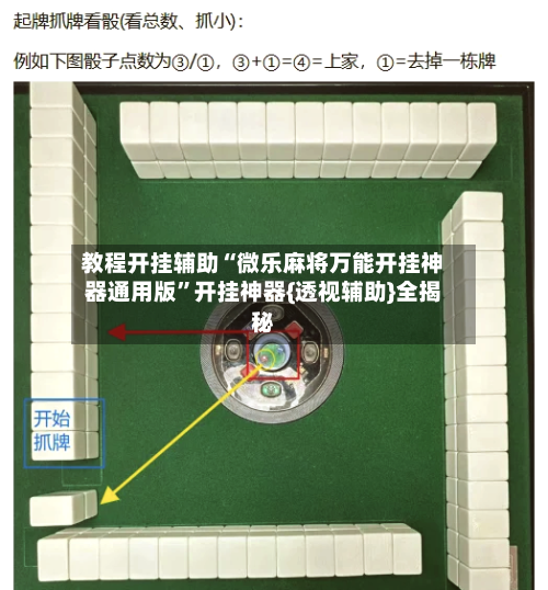 教程开挂辅助“微乐麻将万能开挂神器通用版”开挂神器{透视辅助}全揭秘-第1张图片