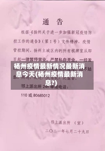杨州疫情最新情况最新消息今天(杨州疫情最新消息?)-第3张图片