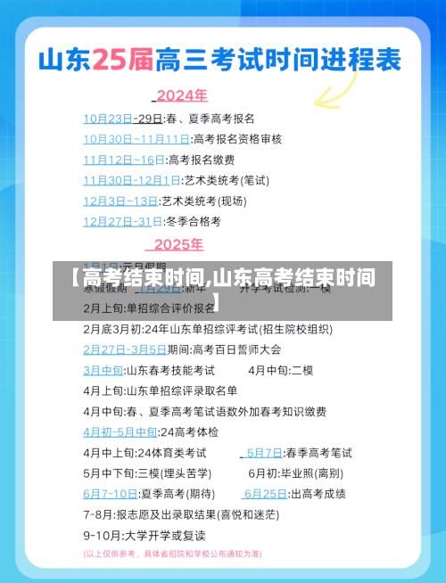 【高考结束时间,山东高考结束时间】-第1张图片