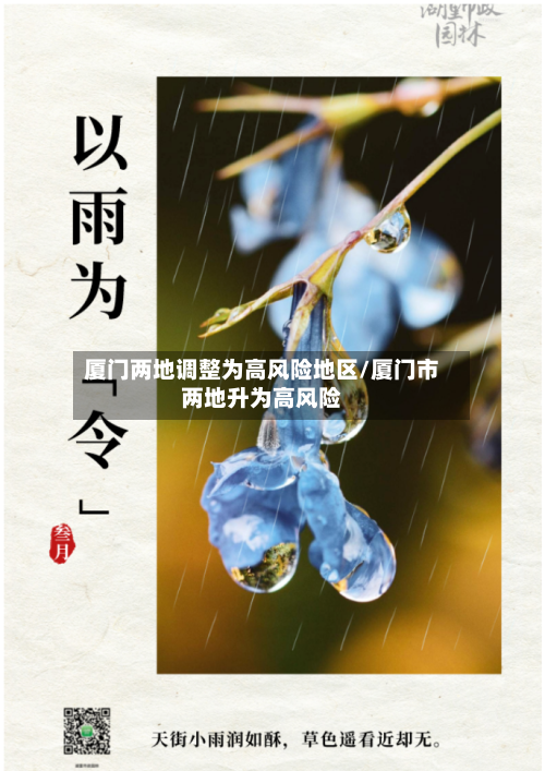 厦门两地调整为高风险地区/厦门市两地升为高风险-第1张图片