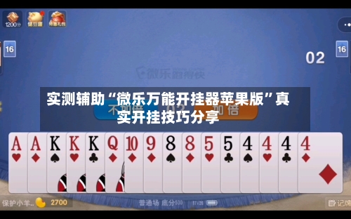 实测辅助“微乐万能开挂器苹果版	”真实开挂技巧分享-第2张图片