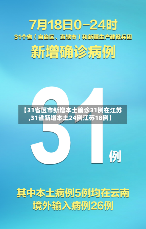 【31省区市新增本土确诊31例在江苏,31省新增本土24例江苏18例】-第2张图片