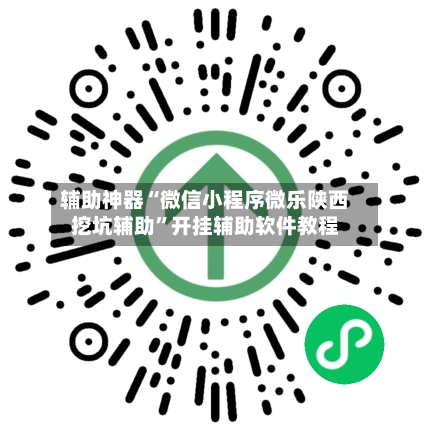 辅助神器“微信小程序微乐陕西挖坑辅助”开挂辅助软件教程-第1张图片