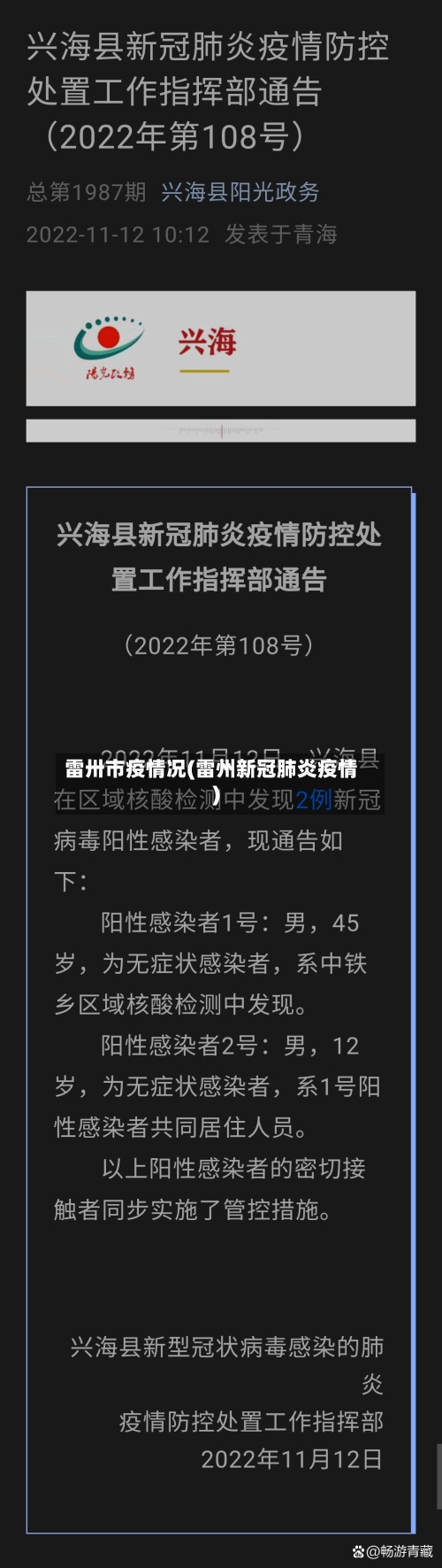 雷卅市疫情况(雷州新冠肺炎疫情)-第3张图片