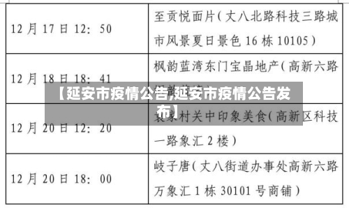 【延安市疫情公告,延安市疫情公告发布】-第2张图片