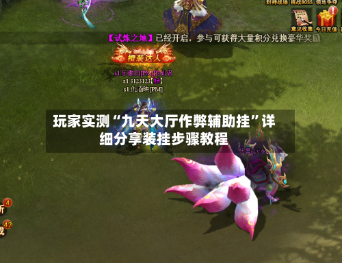 玩家实测“九天大厅作弊辅助挂”详细分享装挂步骤教程-第1张图片