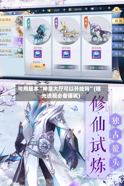 可用版本“神皇大厅可以开挂吗”(曝光透视必备猫腻)-第1张图片