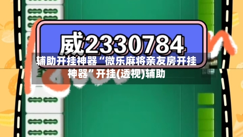 辅助开挂神器“微乐麻将亲友房开挂神器	”开挂(透视)辅助-第1张图片
