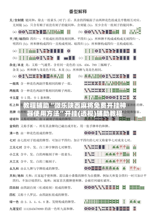 教程辅助“微乐陕西麻将免费开挂神器使用方法	”开挂(透视)辅助教程-第2张图片