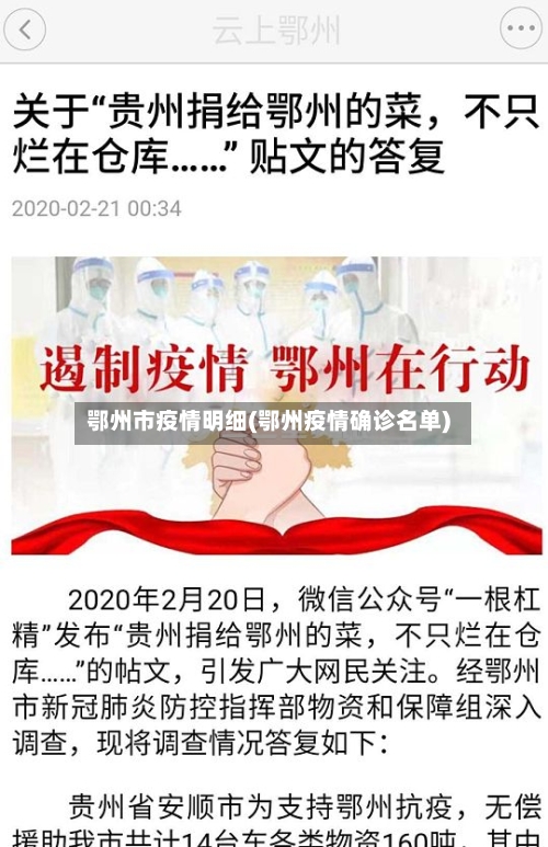 鄂州市疫情明细(鄂州疫情确诊名单)-第1张图片