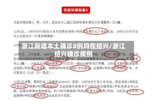 浙江新增本土确诊8例均在绍兴/浙江绍兴确诊病例-第1张图片