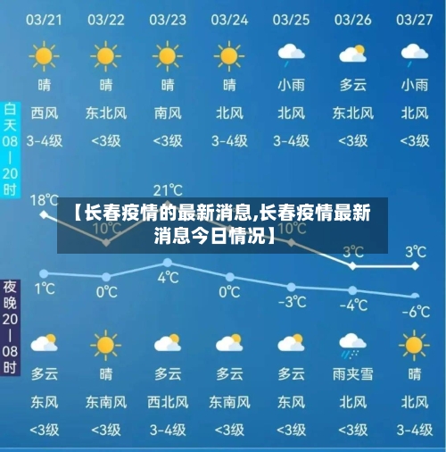 【长春疫情的最新消息,长春疫情最新消息今日情况】-第1张图片