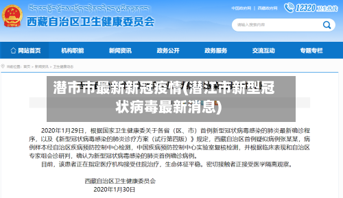 潜市市最新新冠疫情(潜江市新型冠状病毒最新消息)-第3张图片