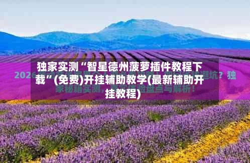 独家实测“智星德州菠萝插件教程下载”(免费)开挂辅助教学(最新辅助开挂教程)-第1张图片