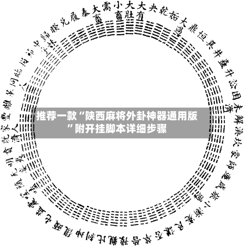 推荐一款“陕西麻将外卦神器通用版”附开挂脚本详细步骤-第3张图片