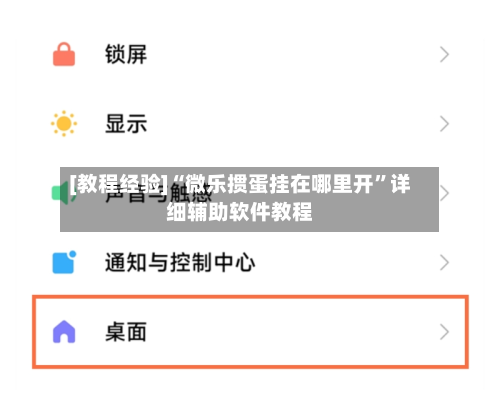 [教程经验]“微乐掼蛋挂在哪里开	”详细辅助软件教程-第2张图片