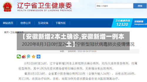 【安徽新增2本土确诊,安徽新增一例本土】-第1张图片