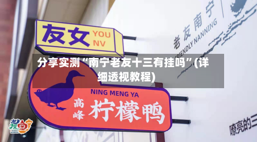 分享实测“南宁老友十三有挂吗”(详细透视教程)-第1张图片