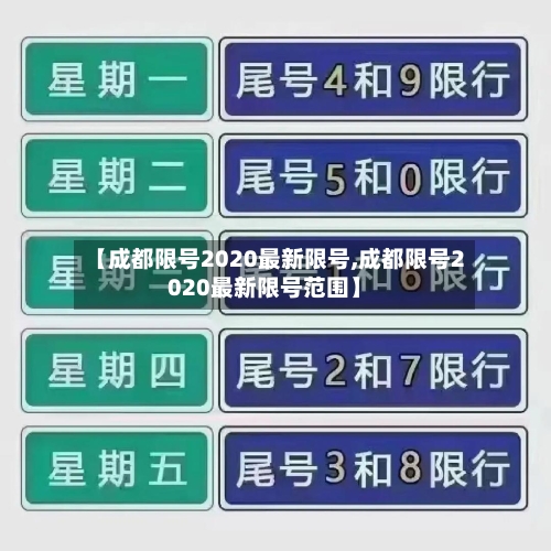 【成都限号2020最新限号,成都限号2020最新限号范围】-第3张图片