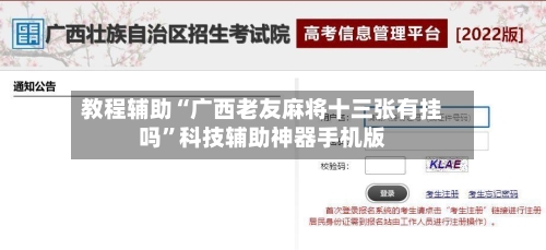 教程辅助“广西老友麻将十三张有挂吗”科技辅助神器手机版-第3张图片