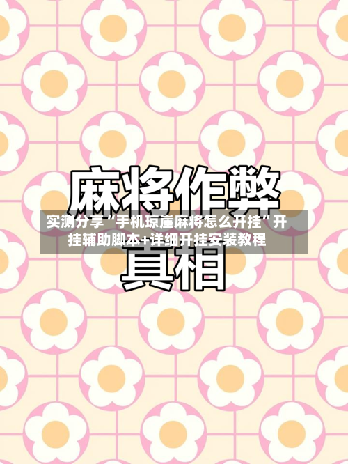 实测分享“手机琼崖麻将怎么开挂	”开挂辅助脚本+详细开挂安装教程-第2张图片