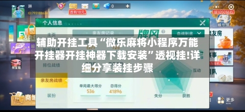辅助开挂工具“微乐麻将小程序万能开挂器开挂神器下载安装”透视挂!详细分享装挂步骤-第3张图片