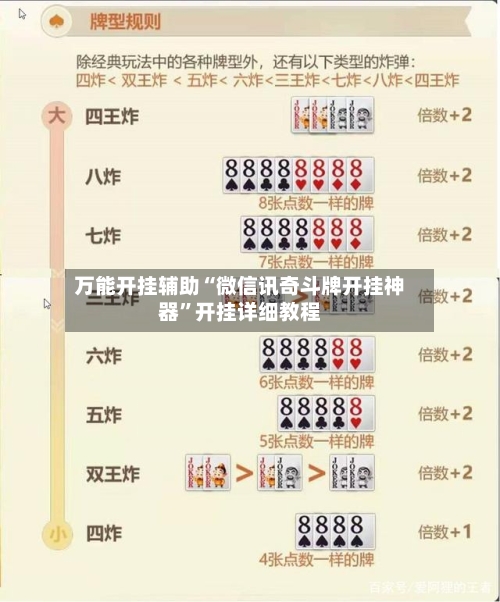 万能开挂辅助“微信讯奇斗牌开挂神器”开挂详细教程-第2张图片